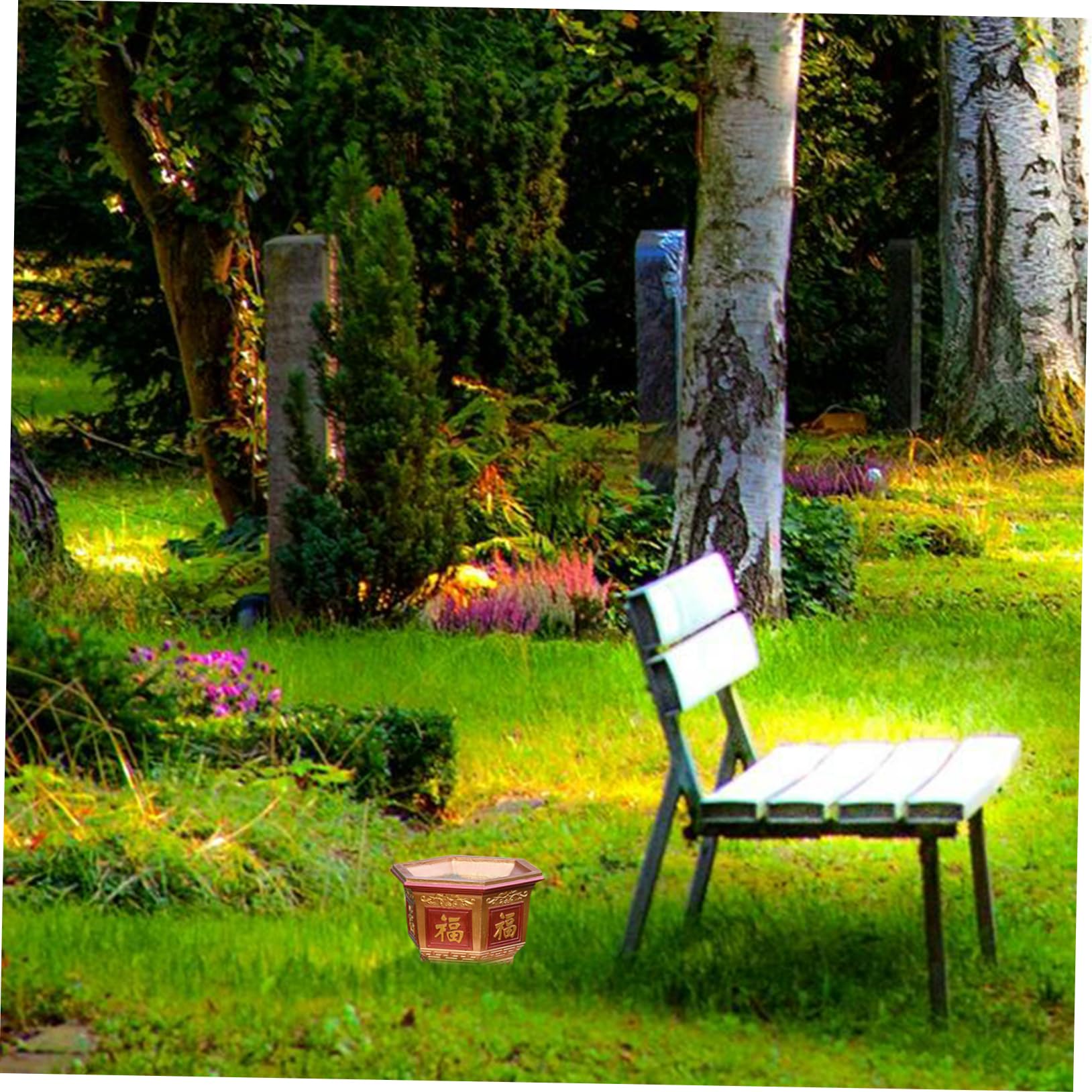 Amazon.co.jp: ORFOFE 植木鉢型 六角形コンクリート鉢型 盆栽